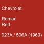 Preview: Chevrolet, Roman Red, 923A / 506A (1960).